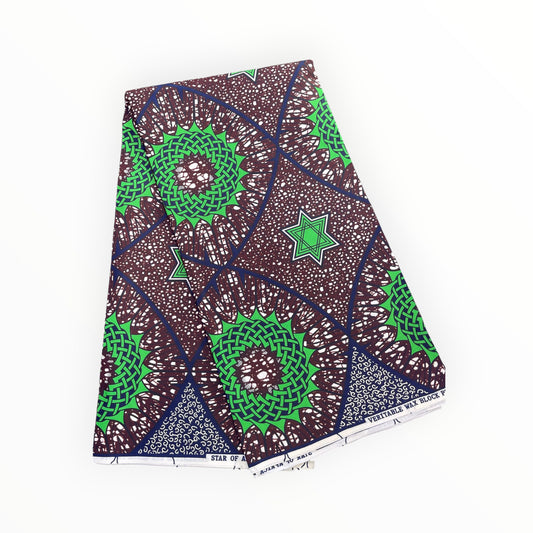 African Print Fabrics - 6 Yards - Polycotton