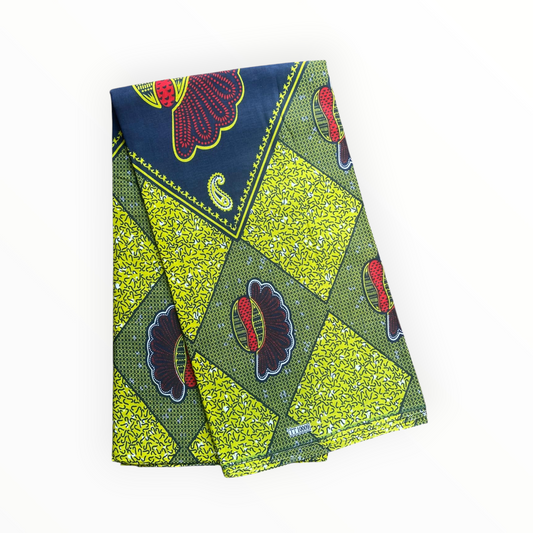 African Print Fabrics - 6 Yards - Polycotton