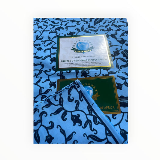 African Print Fabrics - 6 Yards - Polycotton