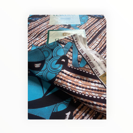 African Print Fabrics - 6 Yards - Polycotton