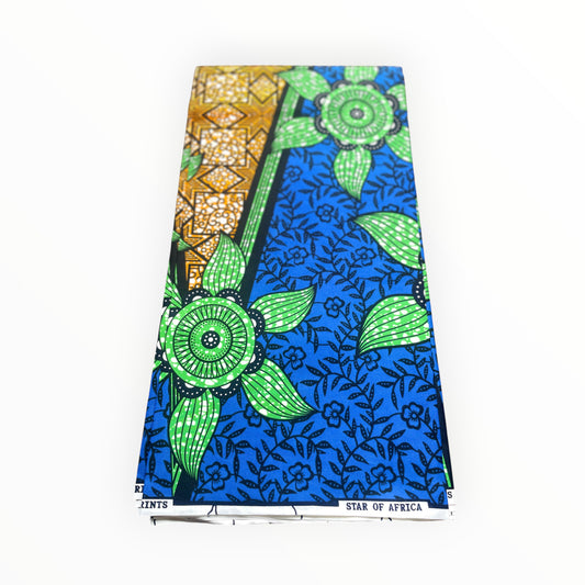 African Print Fabrics - 6 Yards - Polycotton