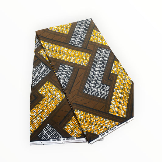 African Print Fabrics - 6 Yards - Polycotton