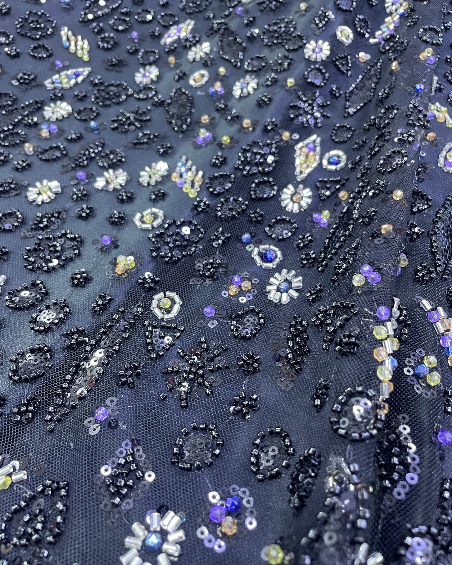 Prestige Pearl & Beadwork Lace in Black