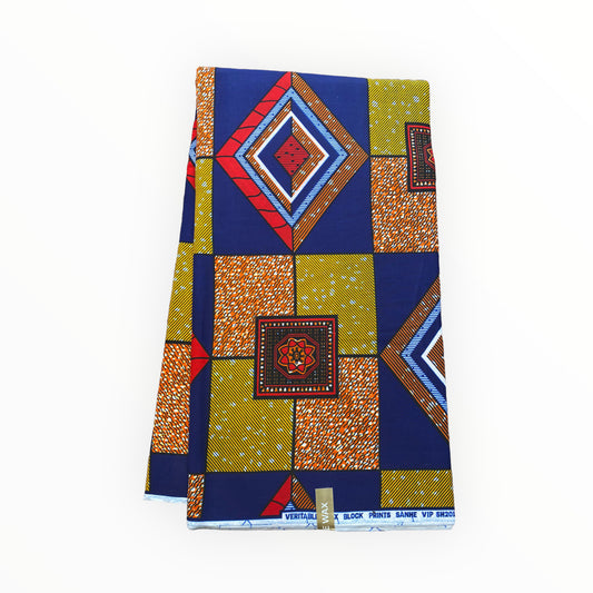 African Print Fabric - 100% Cotton - SANHE