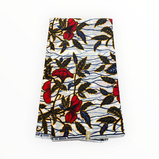 African Print Fabric - 100% Cotton - SANHE