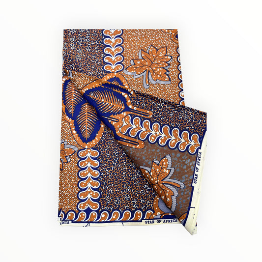 African Print Fabrics - 6 Yards - Polycotton