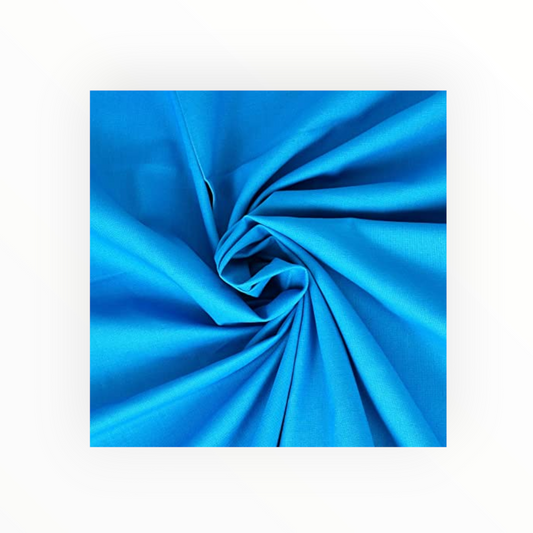 100% Premium Plain Cotton, Blue