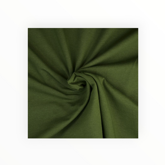 100% Premium Plain Cotton, Olive Green