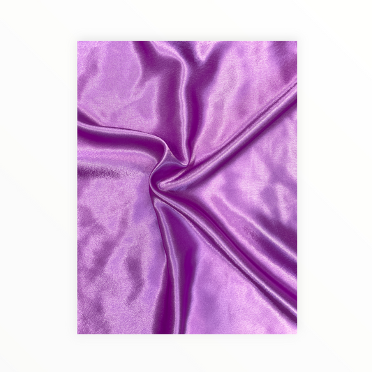 Lilac Purple Silky Smooth Crepe Satin