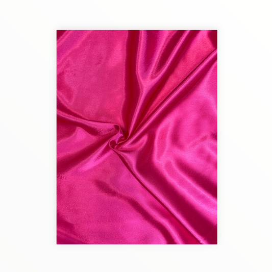 Crepe Back Satin, Fuscia Pink