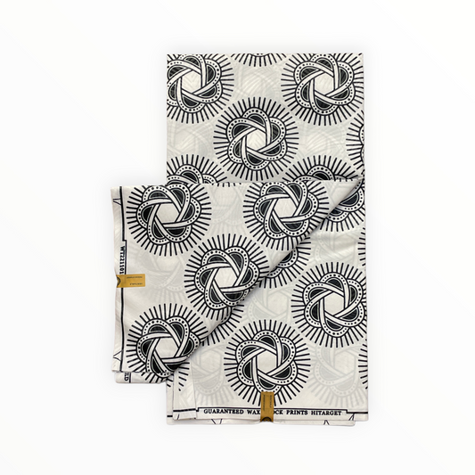 African Prints - Black / White Weave - Mitex Holland