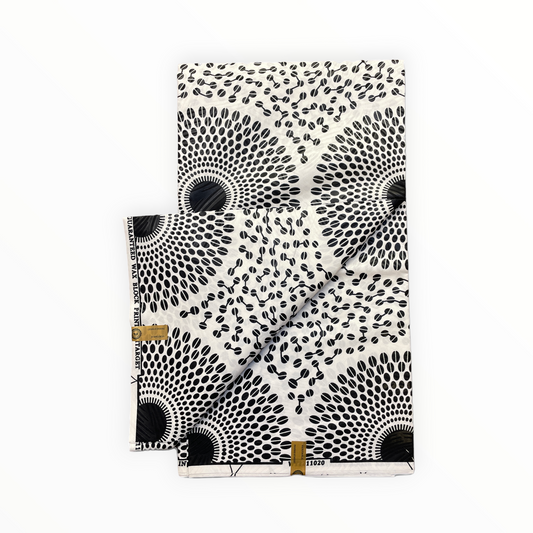 African Prints - Black / White Weave - Mitex Holland