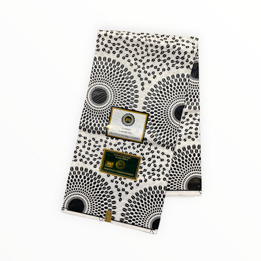 African Prints - Black / White Weave - Mitex Holland