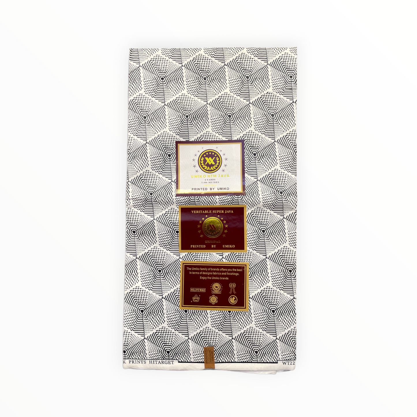 African Prints - Black / White Weave - Mitex Holland