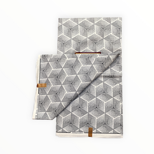 African Prints - Black / White Weave - Mitex Holland