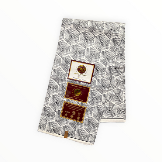 African Prints - Black / White Weave - Mitex Holland