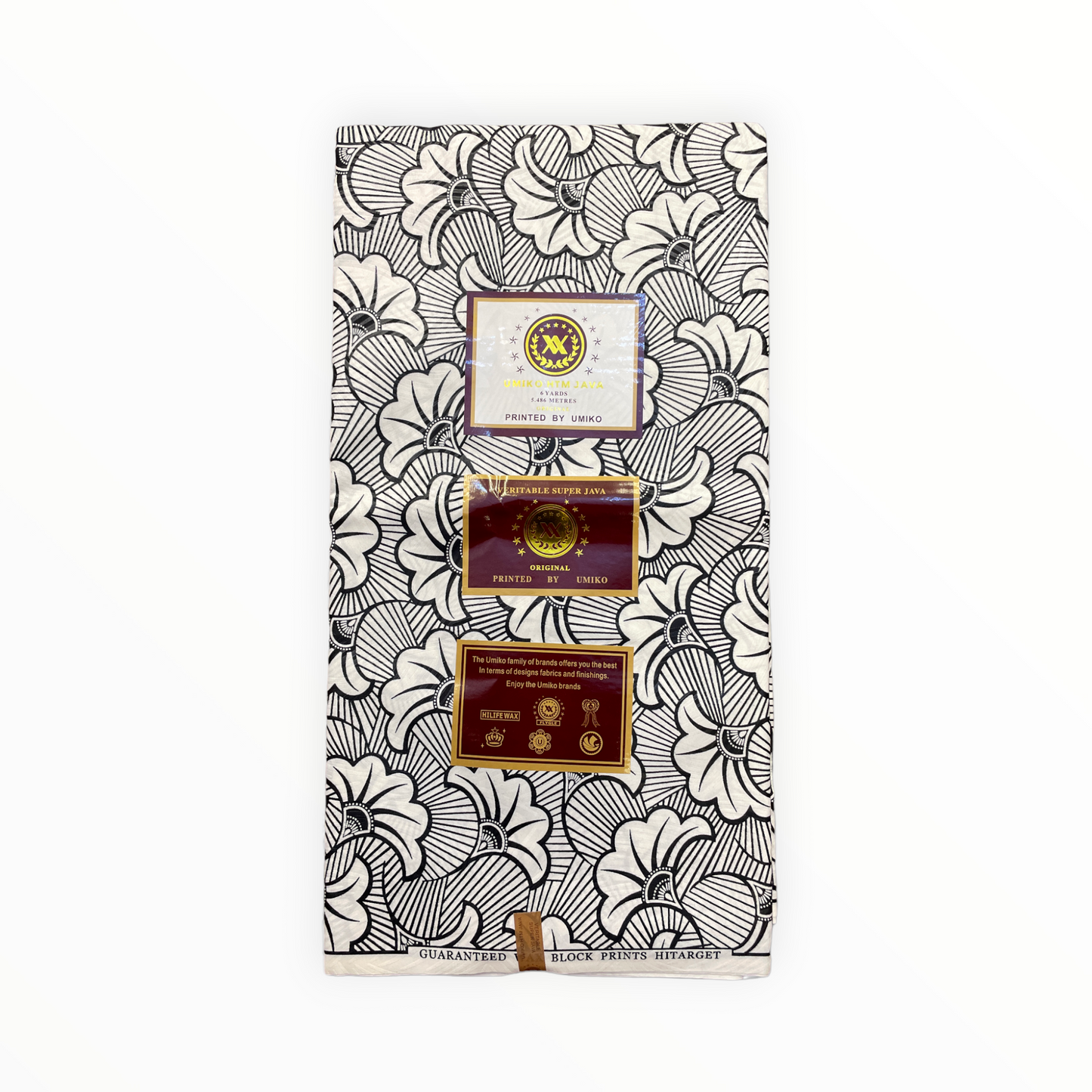 African Prints - Black / White Weave - Mitex Holland