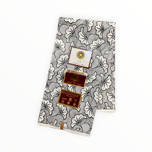 African Prints - Black / White Weave - Mitex Holland