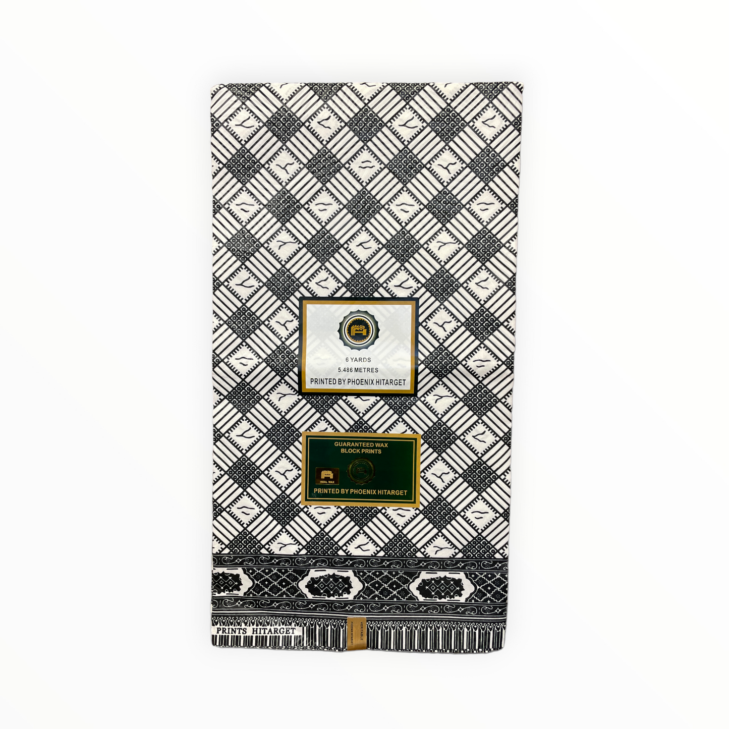 African Prints - Black / White Weave - Mitex Holland