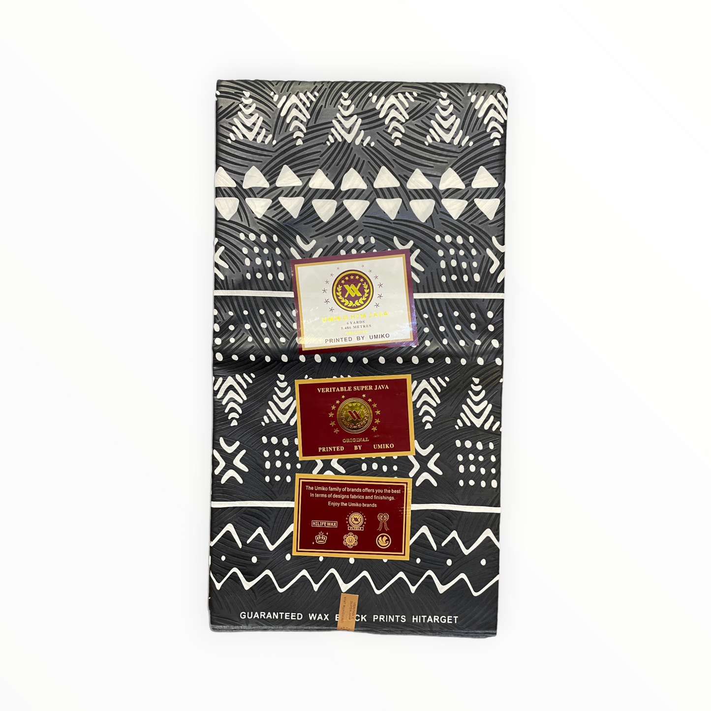 African Prints - Black / White Weave - Mitex Holland