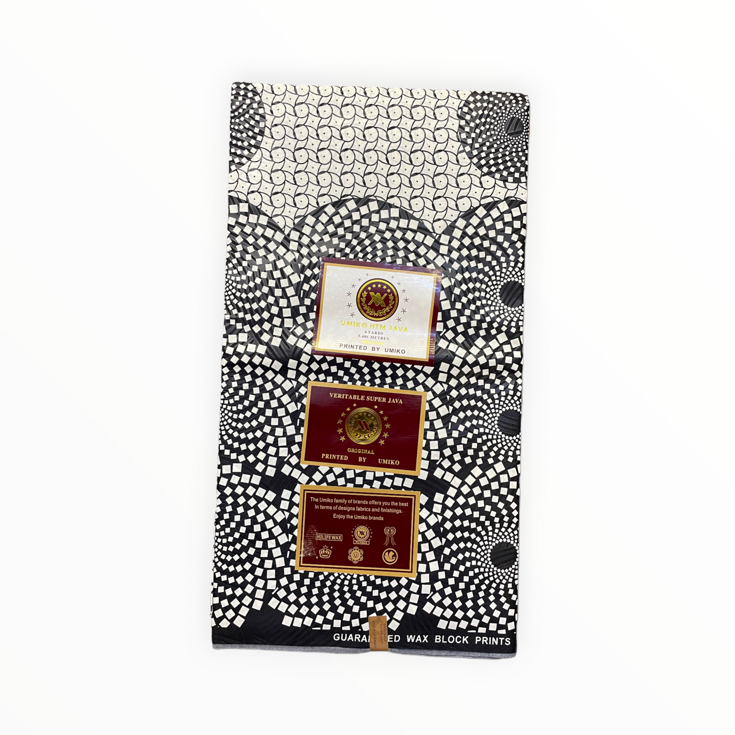 African Prints - Black / White Weave - Mitex Holland