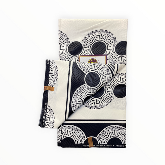 African Prints - Black / White Weave - Mitex Holland