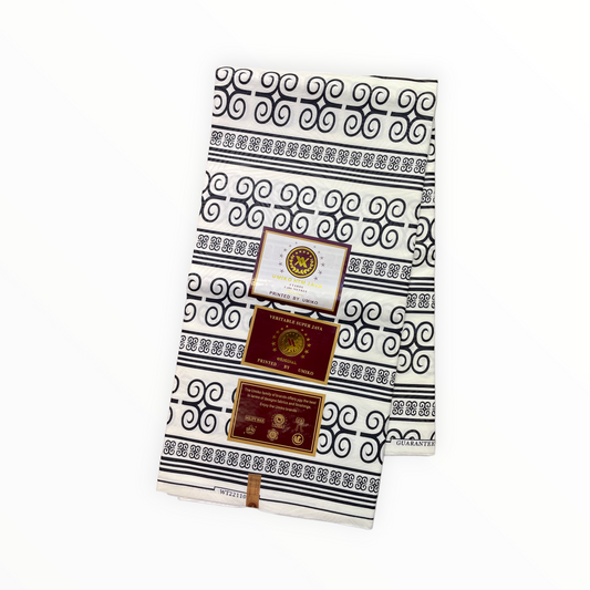 African Prints - Black / White Weave - Mitex Holland