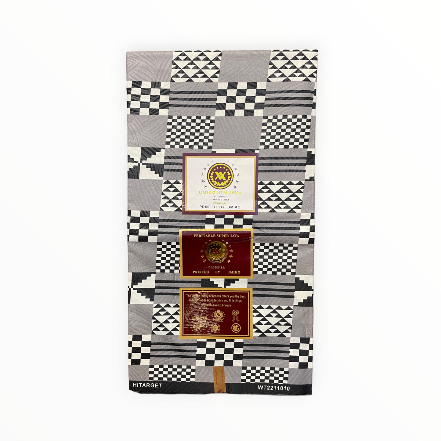 African Prints - Black / White Weave - Mitex Holland