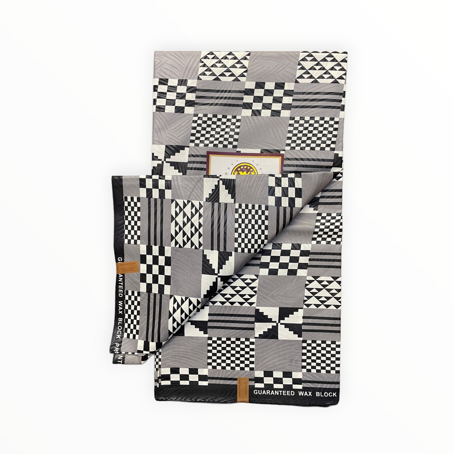 African Prints - Black / White Weave - Mitex Holland