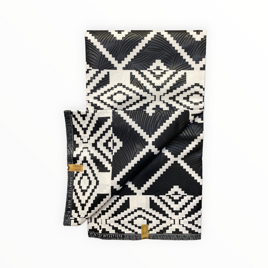 African Prints - Black / White Weave - Mitex Holland