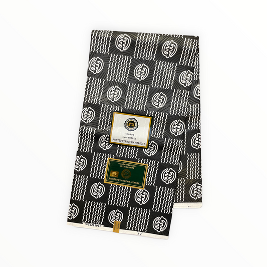 African Prints - Black / White Weave - Mitex Holland