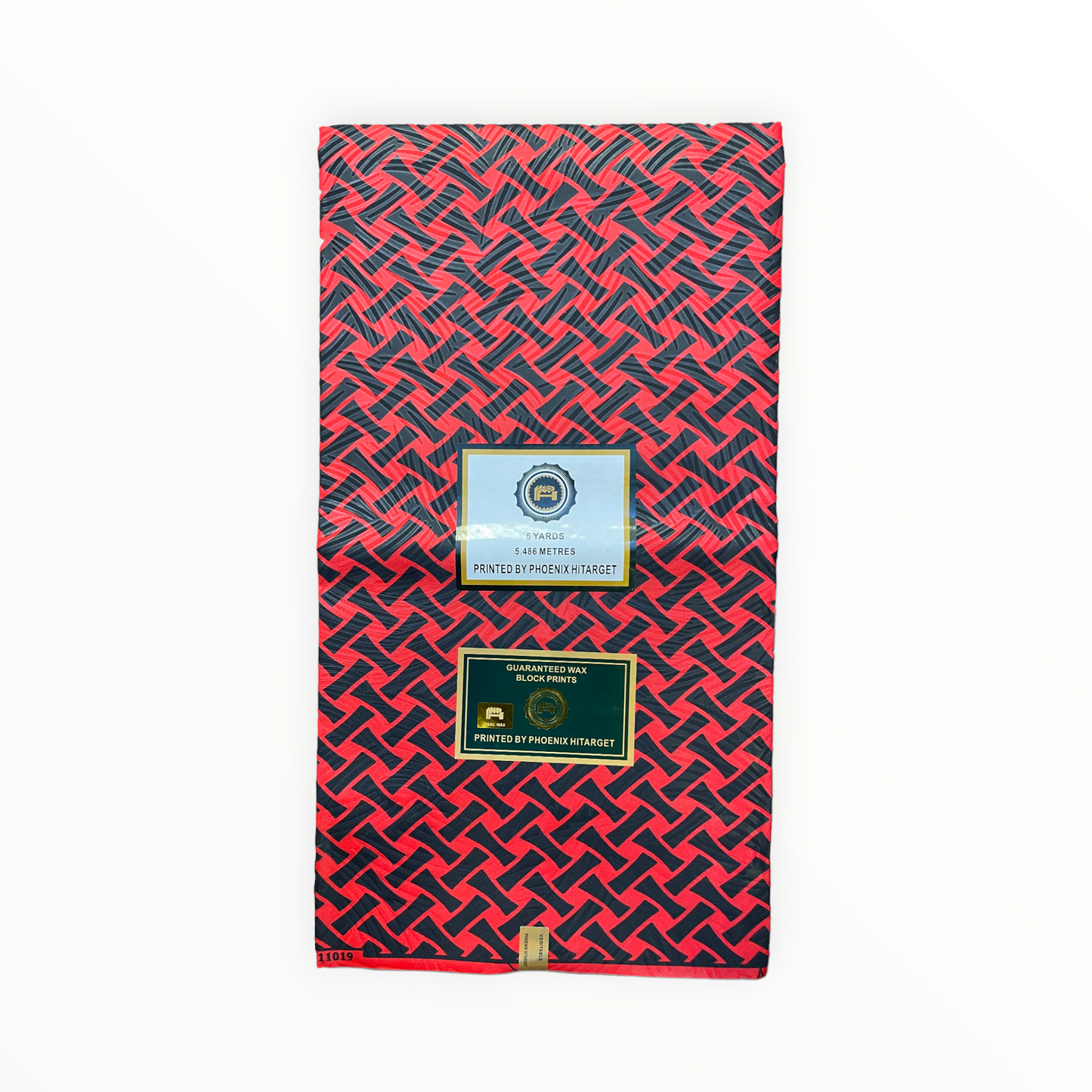 African Prints - Black / red weave - Mitex Holland