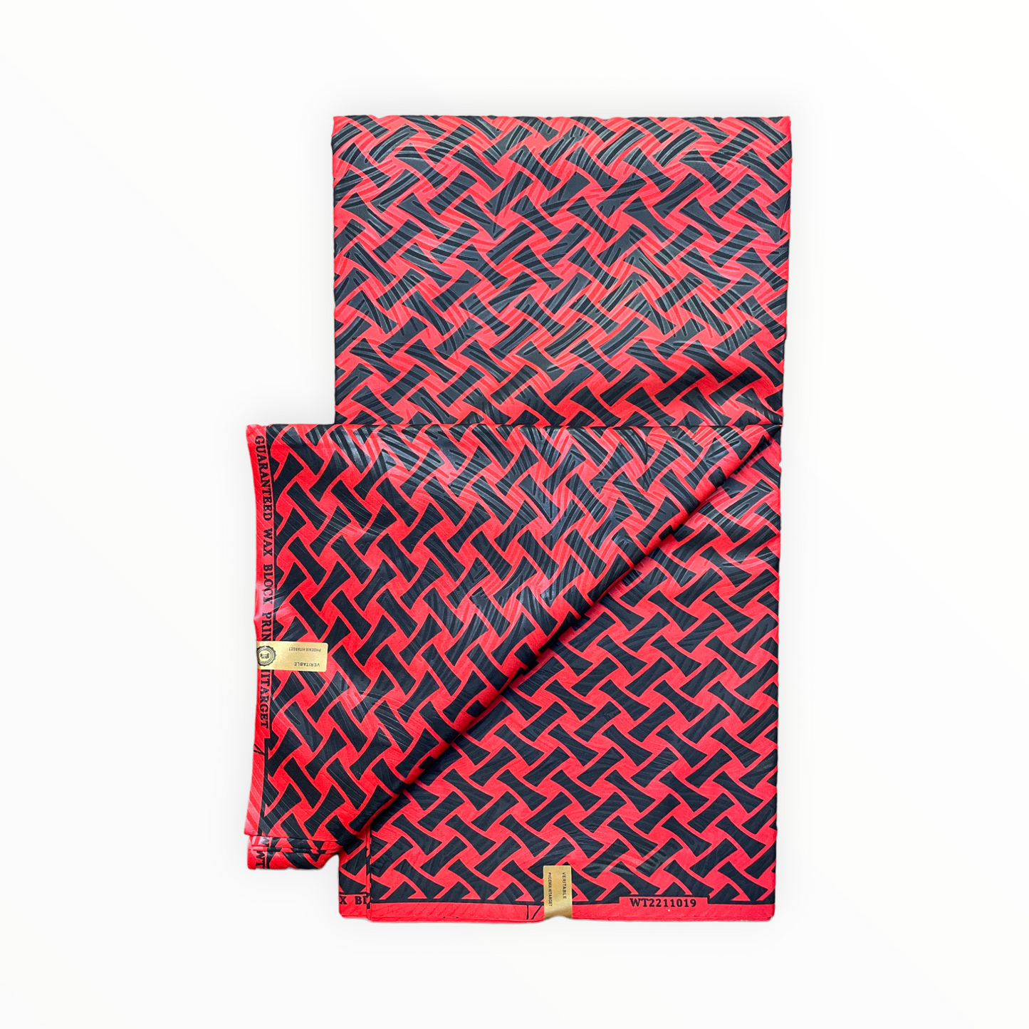 African Prints - Black / red weave - Mitex Holland