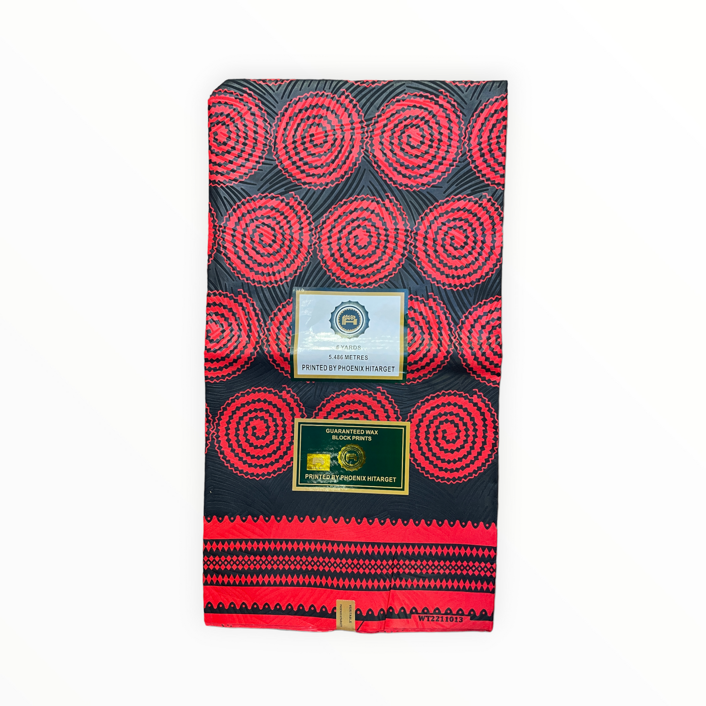 African Prints - Black / red weave - Mitex Holland