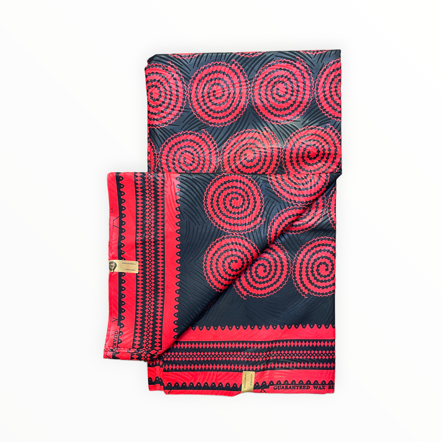 African Prints - Black / red weave - Mitex Holland