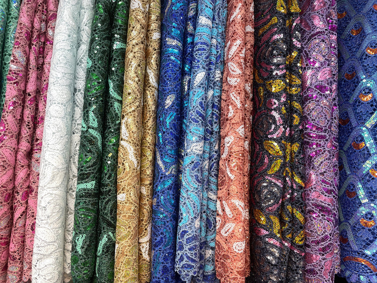Premium Cord Lace with Sequins Collection
