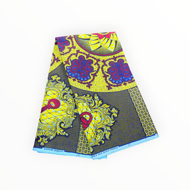 African Print Fabrics - 6 Yards - Polycotton