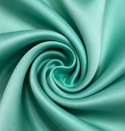 Bridal Duchess Satin - Deep Mint Green
