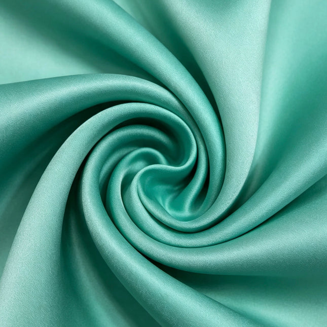 Bridal Duchess Satin - Deep Mint Green