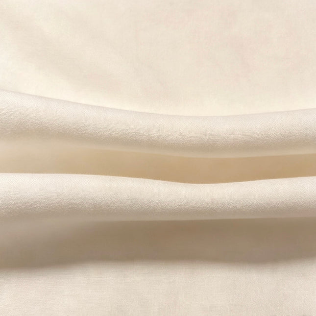 100% Plain Ivory Polycotton Fabric