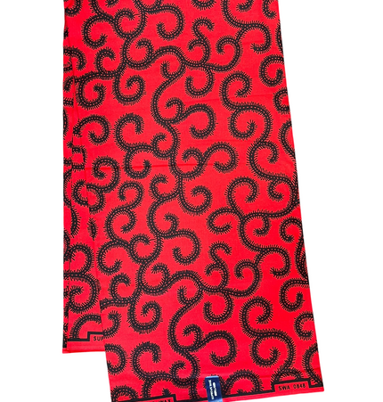 Guaranteed Royal Dutch Holland Print / Swa Oshe — Red & Black / Conseille