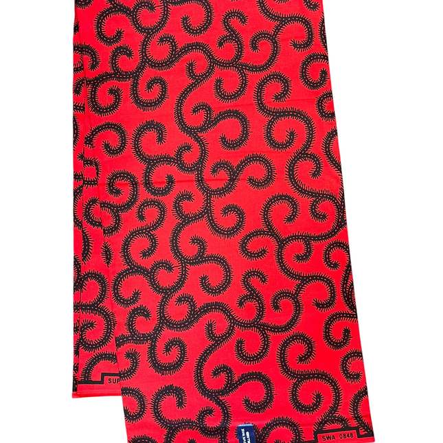 Guaranteed Royal Dutch Holland Print / Swa Oshe — Red & Black / Conseille