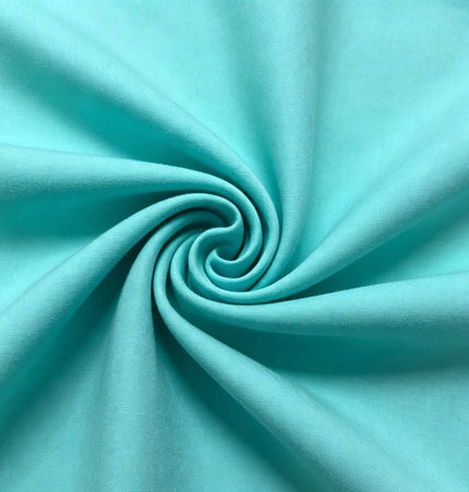 100% Plain Deep Mint Green Polycotton Fabric