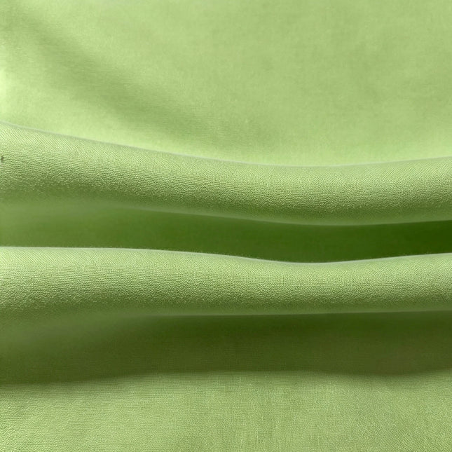 100% Plain Grass Green Polycotton Fabric