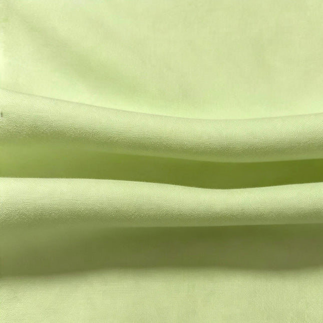 100% Plain Light Olive Green Polycotton Fabric