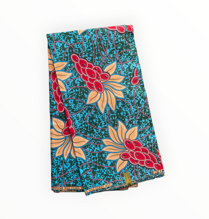 African Print Fabrics - 6 Yards - Polycotton
