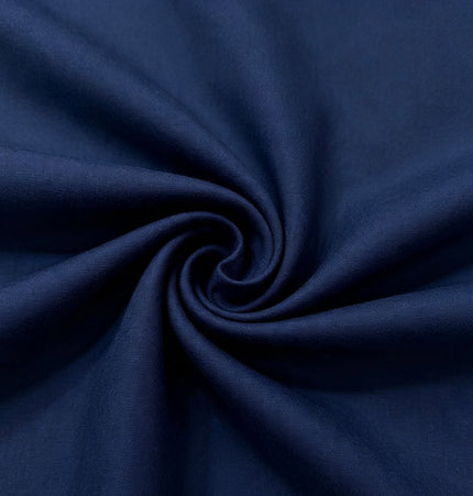 100% Plain Navy Blue Polycotton Fabric