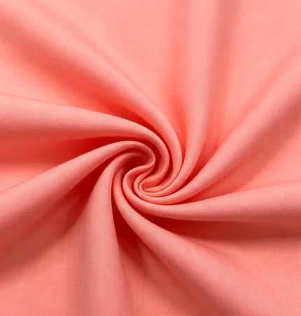 100% Plain Pink Polycotton Fabric