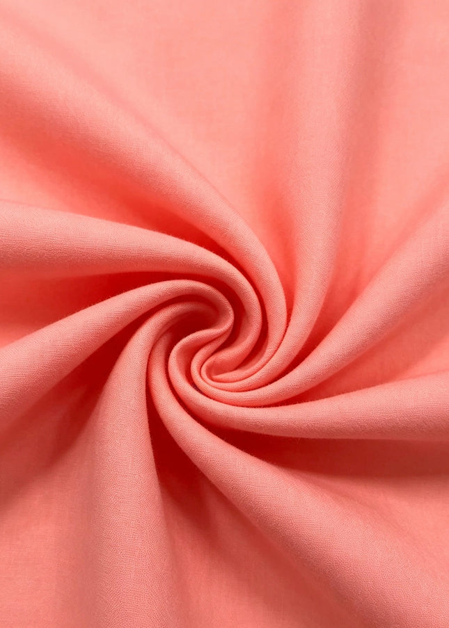 100% Plain Pink Polycotton Fabric