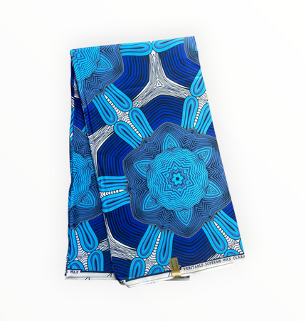 African Print Fabrics - 6 Yards - Polycotton